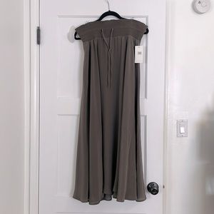 100% silk maxi skirt